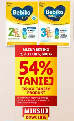 Lidl MLEKA BEBIKO 2,3,4 lub 5, 600 g oferta