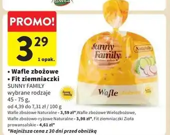 Intermarche Czekowafelki wielozbożowe Sunny family oferta
