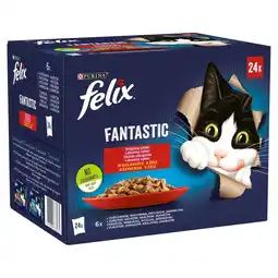 Kaufland Felix Fantastic Karma dla kotów wiejskie smaki w galaretce 2,04 kg (24 x 85 g) oferta