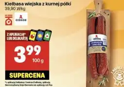 Delikatesy Centrum Kiełbasa wiejska z kurnej półki 100 g oferta