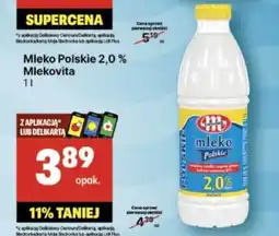 Delikatesy Centrum mleko Polskie 2,0% Mlekovita 1 l oferta