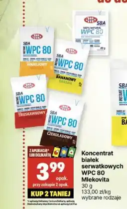 Delikatesy Centrum Koncentrat białek serwatkowych WPC 80 Mlekovita 30 g oferta