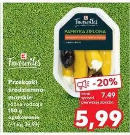 Kaufland Papryka zielona nadziewana serem śmietankowym K-classic favourites oferta