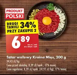 Biedronka Tatar wołowy Polski oferta