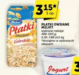 Groszek Płatki owsiane Melvit oferta