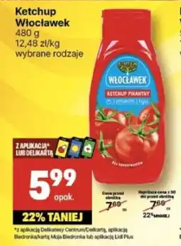 Delikatesy Centrum Ketchup Włocławek 480 g oferta