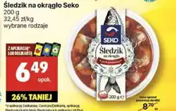 Delikatesy Centrum Śledzik na okrągło Seko 200 g oferta