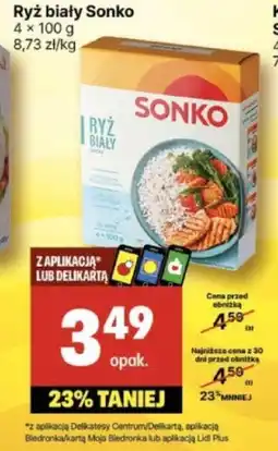Delikatesy Centrum Ryż biały Sonko 4 x 100 g oferta