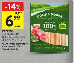 Intermarche Dolina Dobra Parówki 100 % polskiej szynki 200 g oferta