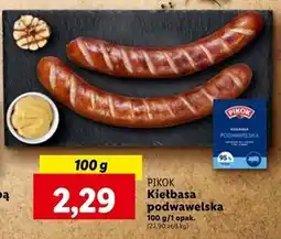 Lidl Kiełbasa podwawelska Pikok oferta