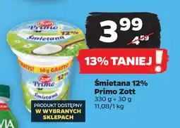 Netto Śmietana 12% Primo Zott oferta