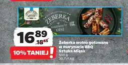 Netto Żeberka wolno gotowane w marynacie BBQ Sztuka Mięsa oferta
