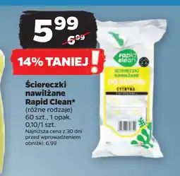 Netto Ściereczki nawilżane Rapid Clean oferta