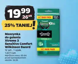 Netto Maszynka do golenia Xtreme 3 Sensitive Comfort Wilkinson Sword oferta