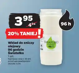 Netto Wkład do zniczy olejowy 96 godzin Światełko oferta