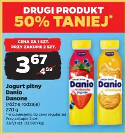 Netto Jogurt pitny Danio Danone 270 g oferta