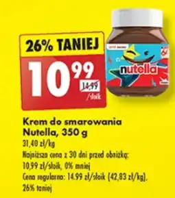 Biedronka Krem do smarowania Nutella oferta