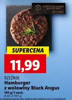Lidl RZEŹNIK Hamburger z wołowiny Black Angus 180g oferta