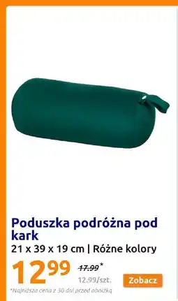 Poduszka podróżna pod kark 21 x 39 x 19 cm
