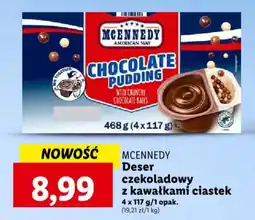 Lidl MCENNEDY Deser czekoladowy z kawałkami ciastek 4 x 117 g oferta
