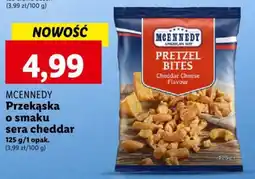 Lidl MCENNEDY Przekąska o smaku sera cheddar 125g oferta
