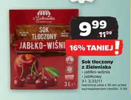 Netto Sok tłoczony z Zieleniaka 3 l oferta