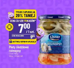 Polomarket Płaty śledziowe rolmopsy Lisner, 400 g oferta