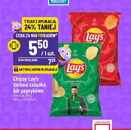 Polomarket Chipsy Lay's zielona cebulka lub paprykowe Frito-Lay, 130 g oferta