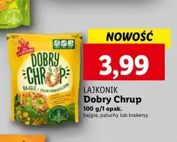 Lidl Przekąska z ziarnami sezamu lnu i chia Lajkonik dobry chrup oferta