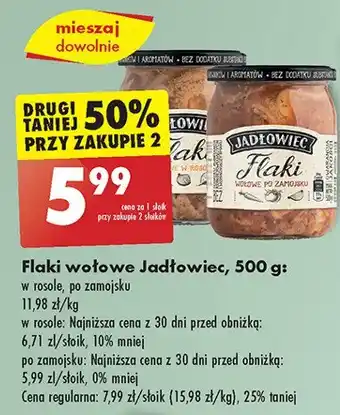 Biedronka Flaki wołowe w rosole Jadłowiec oferta