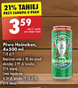 Biedronka Piwo Heineken 500ml oferta