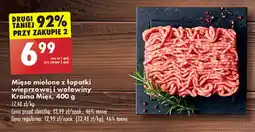 Biedronka Mięso mielone z łopatki wieprzowej i wołowiny Kraina Mięs, 400 g oferta