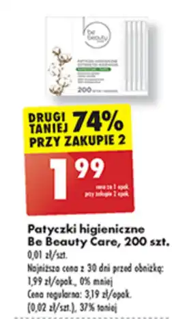 Biedronka Patyczki higieniczne Be Beauty Care, 200 szt. oferta