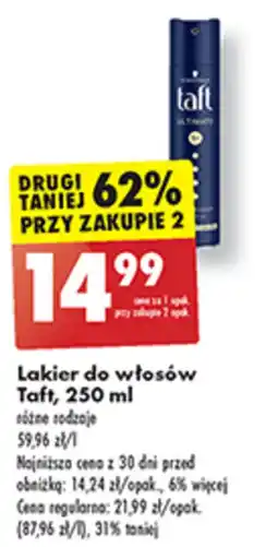 Biedronka Lakier do włosów Taft, 250 ml oferta