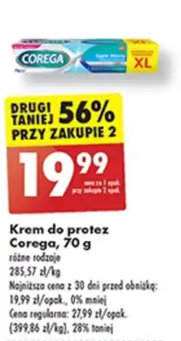 Biedronka Krem do protez Corega, 70 g oferta