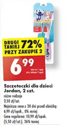 Biedronka Szczoteczki dla dzieci Jordan, 2 szt. oferta