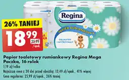 Biedronka Papier toaletowy rumiankowy Regina Mega Paczka, 16 rolek oferta