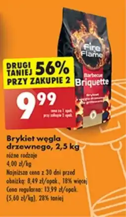 Biedronka Brykiet węgla drzewnego, 2,5 kg oferta