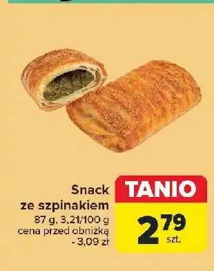 Carrefour Snack szpinakowy oferta