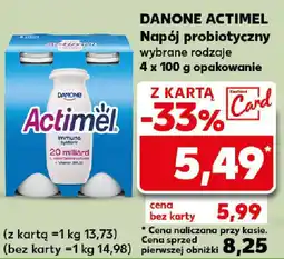 Kaufland DANONE ACTIMEL Napój probiotyczny 4x100g oferta