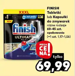 Kaufland FINISH Tabletki lub Kapsułki do zmywarek 60-45 szt. oferta