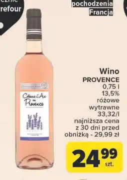 Carrefour Wino różowe Provence oferta