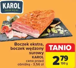 Carrefour Boczek surowy Karol oferta