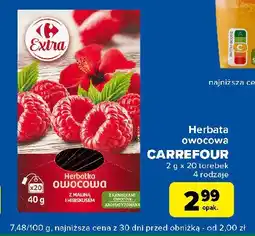 Carrefour Express Herbatka malina i hibiskus Carrefour extra oferta