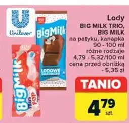 Carrefour Lodowe ciasteczko Algida big milk oferta