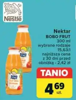 Carrefour Nektar jabłko marchewka i morela Bobo frut oferta