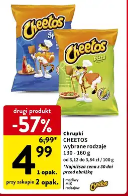 Intermarche Chrupki CHEETOS 130-160g oferta