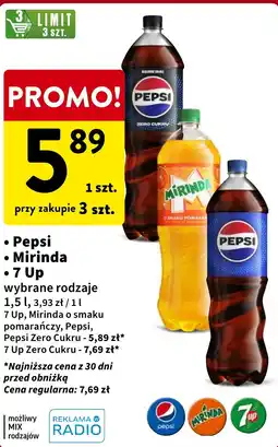 Intermarche Pepsi Mirinda 7 Up 1,5l oferta