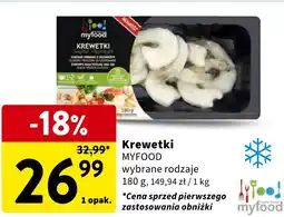 Intermarche Krewetki MYFOOD 180g oferta