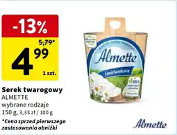 Intermarche Serek twarogowy ALMETTE 150g oferta